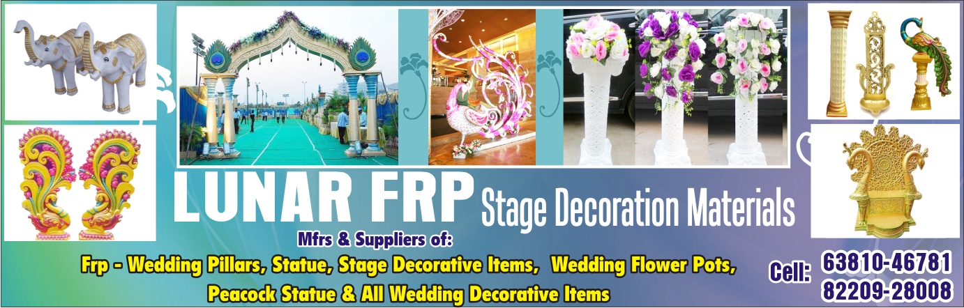 Lunar FRP Stage Decoration Materials